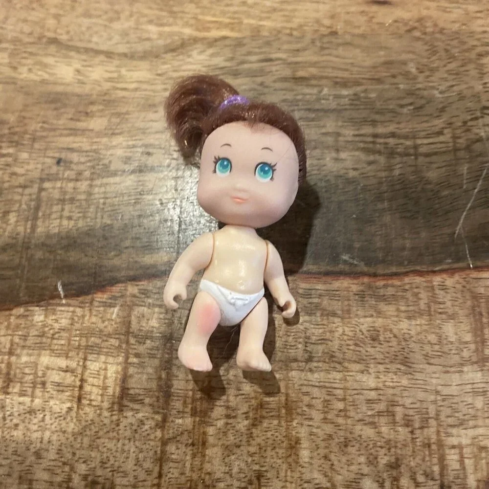 Vintage 1990 Tyco  Quints baby doll blond  # 3 Brunette Green Eyes